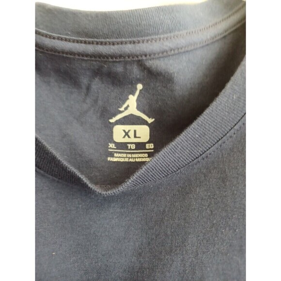 Nike Air Jordan set/2 Tshirts mens XL navy short sl. logo casual active athletic - Picture 2 of 9